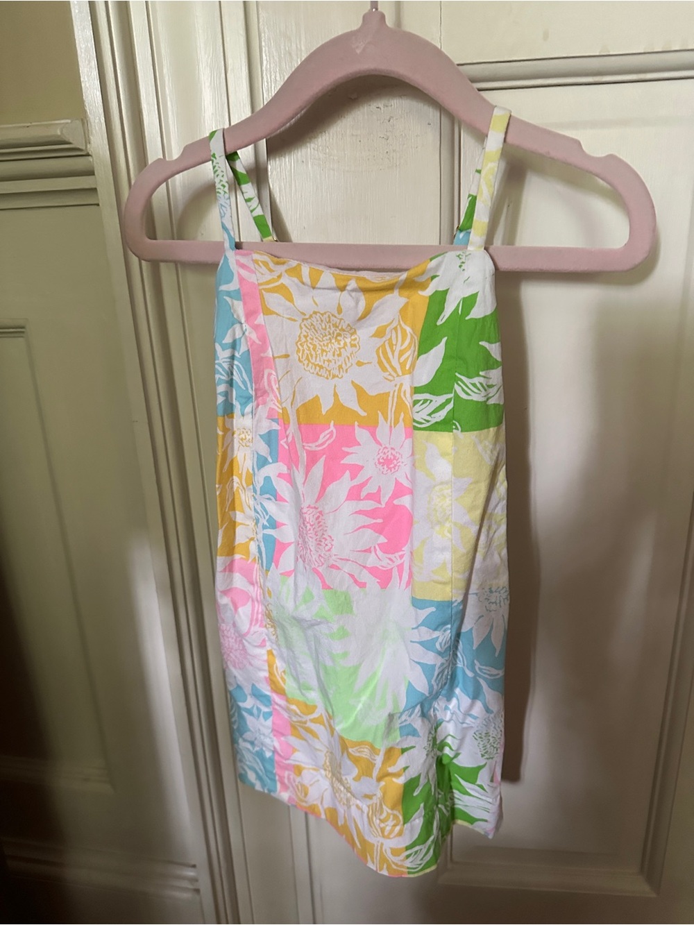 Lilly Pulitzer Multicolor Floral Patchwork Sundress - Pink, Yellow, Green, Blue